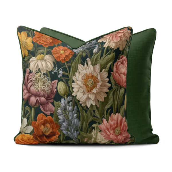 Scatter Cushion - Botanical Dream with Piping