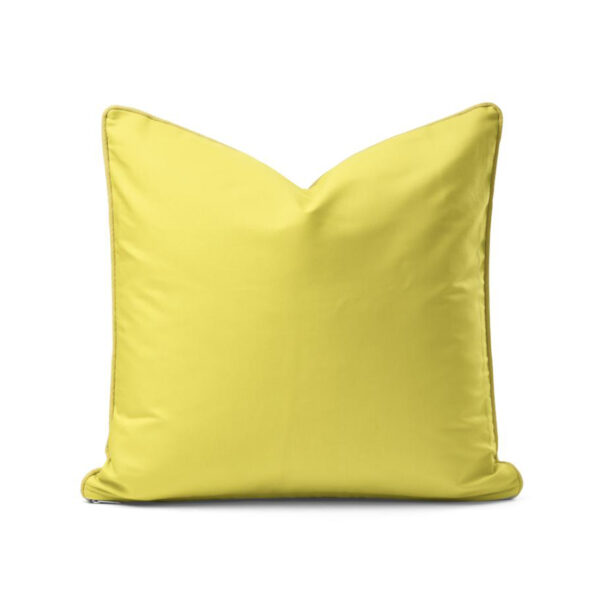 Scatter Cushion - Another Lemon Yellow with Piping