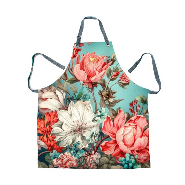 Apron - Turqouis Garden