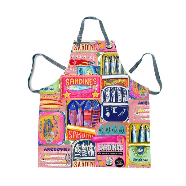 Apron - Amalfi Pink Sardines