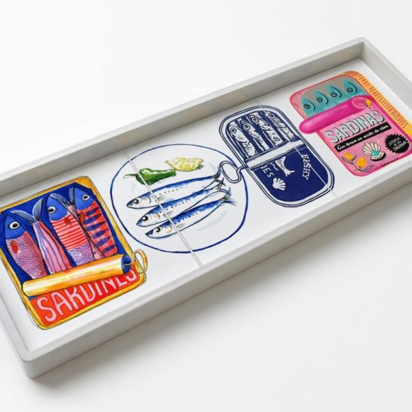 Flat Tray - Amalfi Sardine Tins