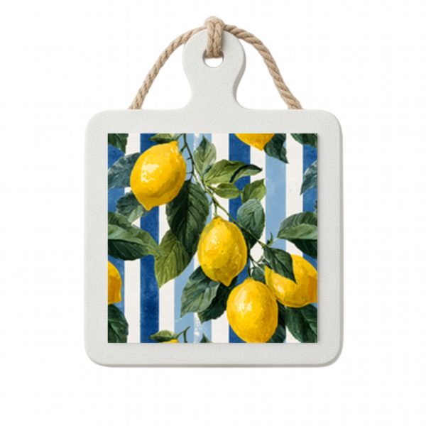 Spoon Rest / Coaster - Amalfi Lemon Stripes