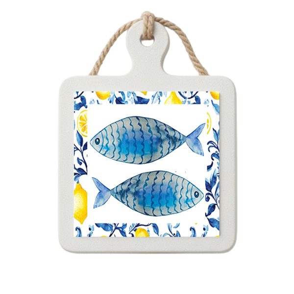 Spoon Rest / Coaster - Amalfi Blue Fish