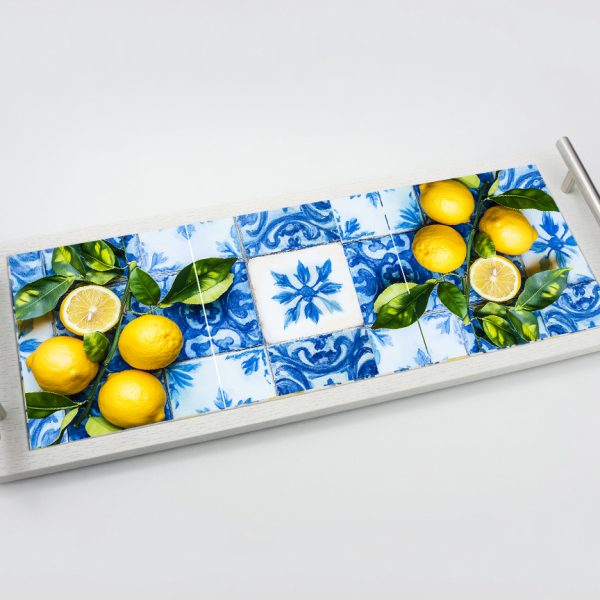 Platter Tray - Amalfi Lemon Blues