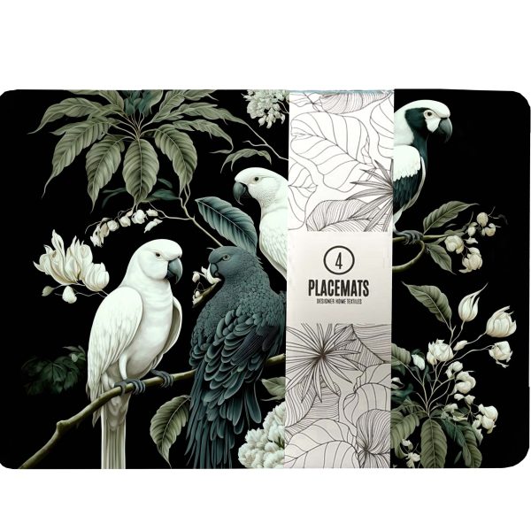 Neoprene Placemats – Tropical Birds