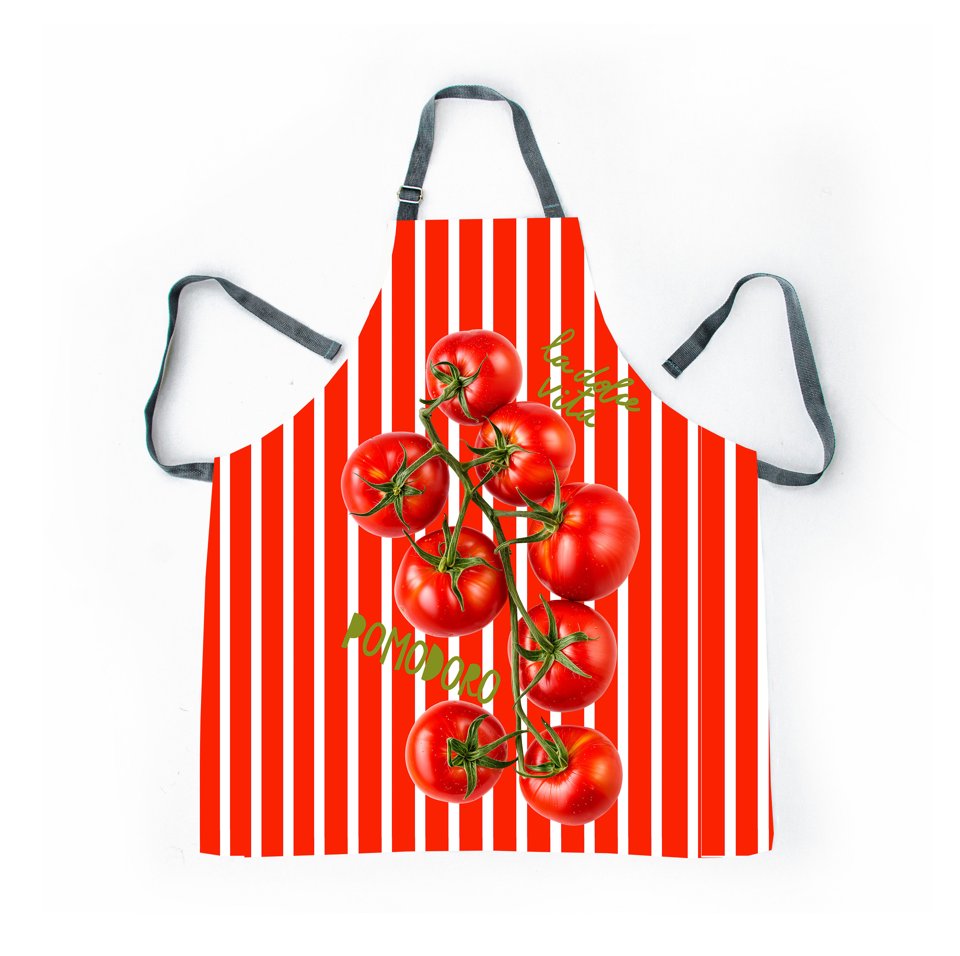 Red Apron - A Tomato Red Stripe - Image 1