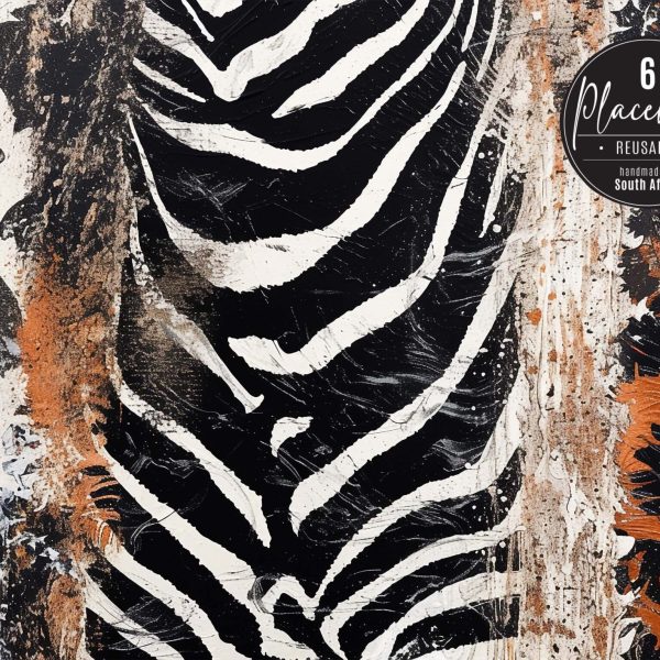 PVC Placemat - African Leopard Zebra Mix