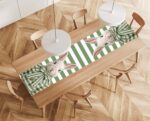 Runner – Haas Green Stripe Bow - Image 3