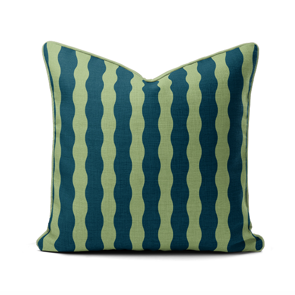 -----Online scatter 63 Scatter Cushion - Amalfi Green Geometric - Image 1