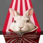 Runner – Haas Red Stripe Bow