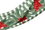 Tablecloth - Amalfi Green Red Stripe Palms & Berries