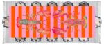 Tablecloth - Amalfi Pink Stripe Crayfish - Image 3