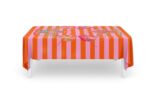 Tablecloth - Amalfi Pink Stripe Crayfish - Image 2